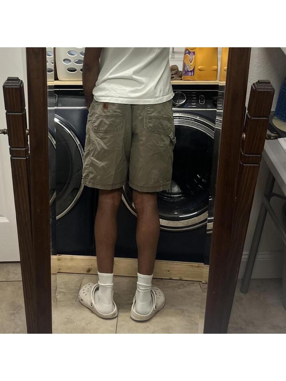 Vintage Carhartt Olive Carpenter Shorts Sz. 34 Workwear